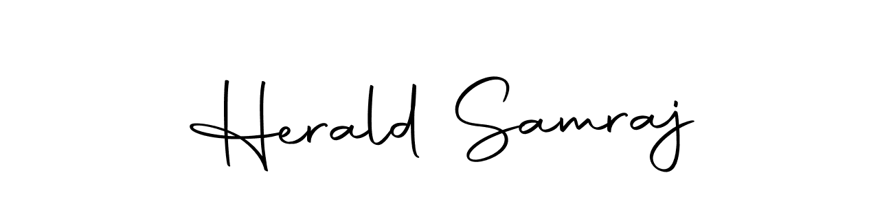 Herald Samraj stylish signature style. Best Handwritten Sign (Autography-DOLnW) for my name. Handwritten Signature Collection Ideas for my name Herald Samraj. Herald Samraj signature style 10 images and pictures png