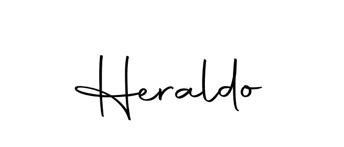 Heraldo stylish signature style. Best Handwritten Sign (Autography-DOLnW) for my name. Handwritten Signature Collection Ideas for my name Heraldo. Heraldo signature style 10 images and pictures png