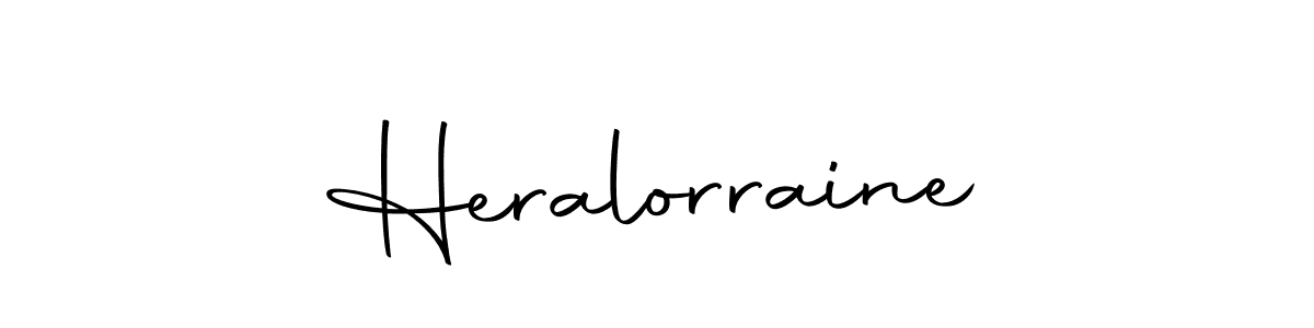 Heralorraine stylish signature style. Best Handwritten Sign (Autography-DOLnW) for my name. Handwritten Signature Collection Ideas for my name Heralorraine. Heralorraine signature style 10 images and pictures png