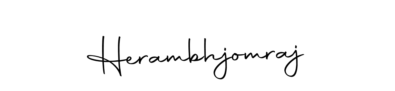You should practise on your own different ways (Autography-DOLnW) to write your name (Herambhjomraj) in signature. don't let someone else do it for you. Herambhjomraj signature style 10 images and pictures png