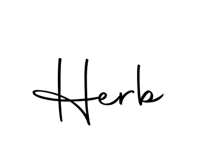 Create a beautiful signature design for name Herb. With this signature (Autography-DOLnW) fonts, you can make a handwritten signature for free. Herb signature style 10 images and pictures png