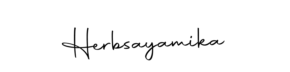 How to make Herbsayamika name signature. Use Autography-DOLnW style for creating short signs online. This is the latest handwritten sign. Herbsayamika signature style 10 images and pictures png