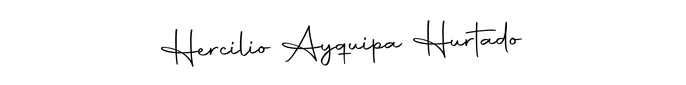 How to make Hercilio Ayquipa Hurtado signature? Autography-DOLnW is a professional autograph style. Create handwritten signature for Hercilio Ayquipa Hurtado name. Hercilio Ayquipa Hurtado signature style 10 images and pictures png