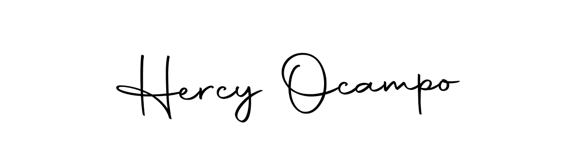 Make a short Hercy Ocampo signature style. Manage your documents anywhere anytime using Autography-DOLnW. Create and add eSignatures, submit forms, share and send files easily. Hercy Ocampo signature style 10 images and pictures png