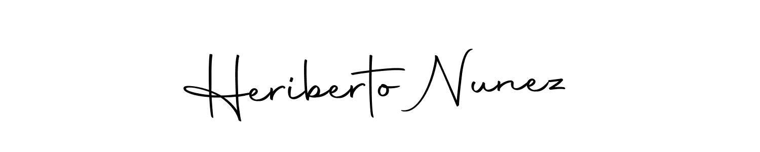 Make a beautiful signature design for name Heriberto Nunez. Use this online signature maker to create a handwritten signature for free. Heriberto Nunez signature style 10 images and pictures png
