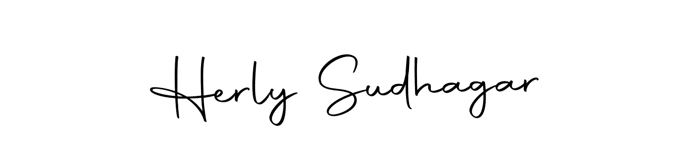 Create a beautiful signature design for name Herly Sudhagar. With this signature (Autography-DOLnW) fonts, you can make a handwritten signature for free. Herly Sudhagar signature style 10 images and pictures png