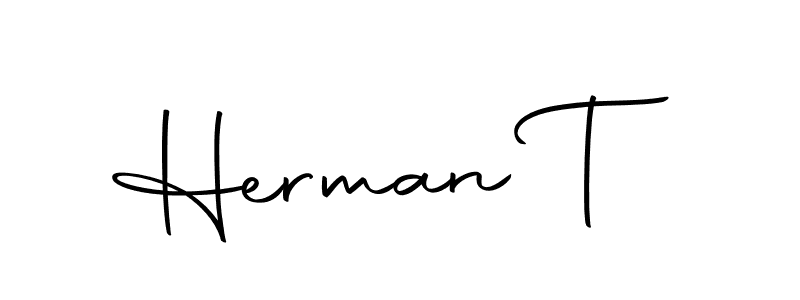 How to make Herman T name signature. Use Autography-DOLnW style for creating short signs online. This is the latest handwritten sign. Herman T signature style 10 images and pictures png