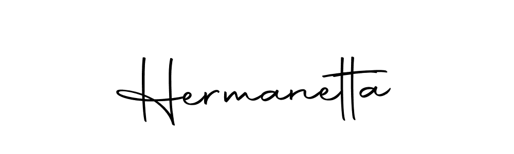 Hermanetta stylish signature style. Best Handwritten Sign (Autography-DOLnW) for my name. Handwritten Signature Collection Ideas for my name Hermanetta. Hermanetta signature style 10 images and pictures png