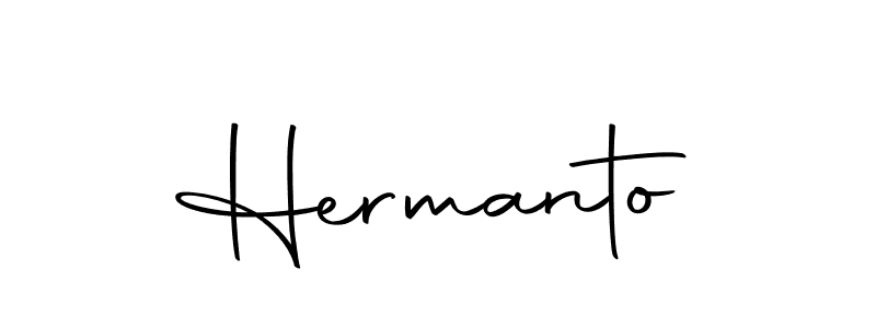 The best way (Autography-DOLnW) to make a short signature is to pick only two or three words in your name. The name Hermanto include a total of six letters. For converting this name. Hermanto signature style 10 images and pictures png