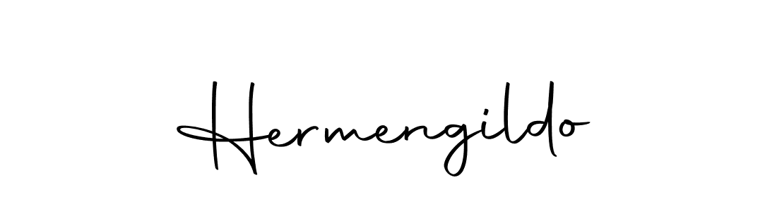 Make a beautiful signature design for name Hermengildo. With this signature (Autography-DOLnW) style, you can create a handwritten signature for free. Hermengildo signature style 10 images and pictures png