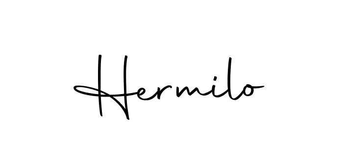Make a beautiful signature design for name Hermilo. With this signature (Autography-DOLnW) style, you can create a handwritten signature for free. Hermilo signature style 10 images and pictures png