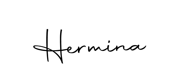 Design your own signature with our free online signature maker. With this signature software, you can create a handwritten (Autography-DOLnW) signature for name Hermina. Hermina signature style 10 images and pictures png