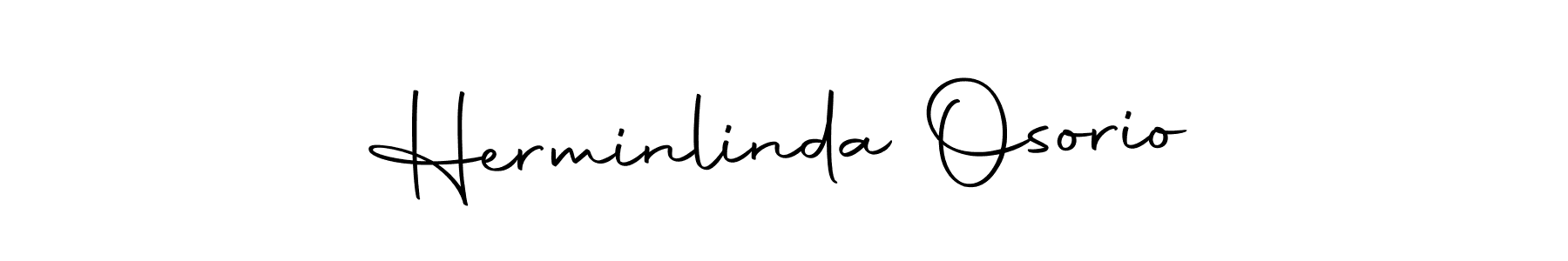 Create a beautiful signature design for name Herminlinda Osorio. With this signature (Autography-DOLnW) fonts, you can make a handwritten signature for free. Herminlinda Osorio signature style 10 images and pictures png