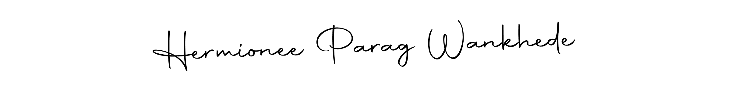 Autography-DOLnW is a professional signature style that is perfect for those who want to add a touch of class to their signature. It is also a great choice for those who want to make their signature more unique. Get Hermionee Parag Wankhede name to fancy signature for free. Hermionee Parag Wankhede signature style 10 images and pictures png