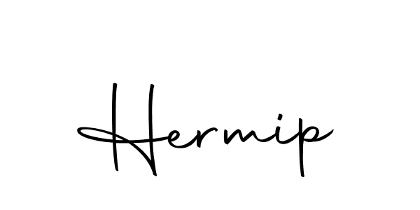 Make a beautiful signature design for name Hermip. With this signature (Autography-DOLnW) style, you can create a handwritten signature for free. Hermip signature style 10 images and pictures png