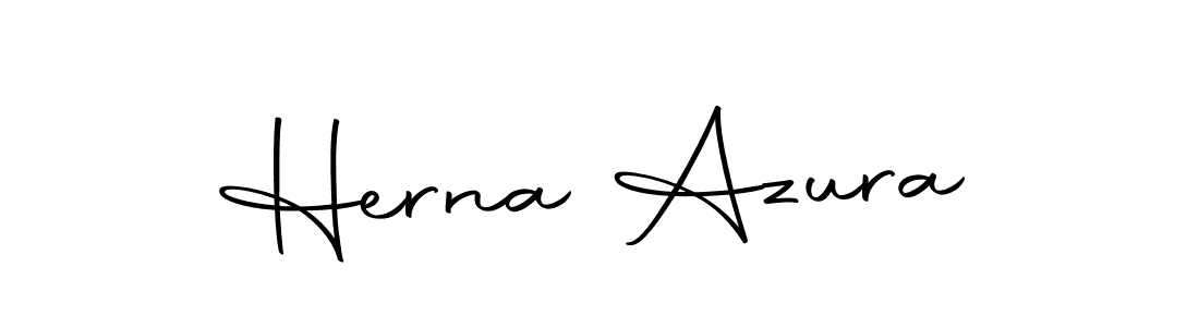 How to make Herna Azura name signature. Use Autography-DOLnW style for creating short signs online. This is the latest handwritten sign. Herna Azura signature style 10 images and pictures png
