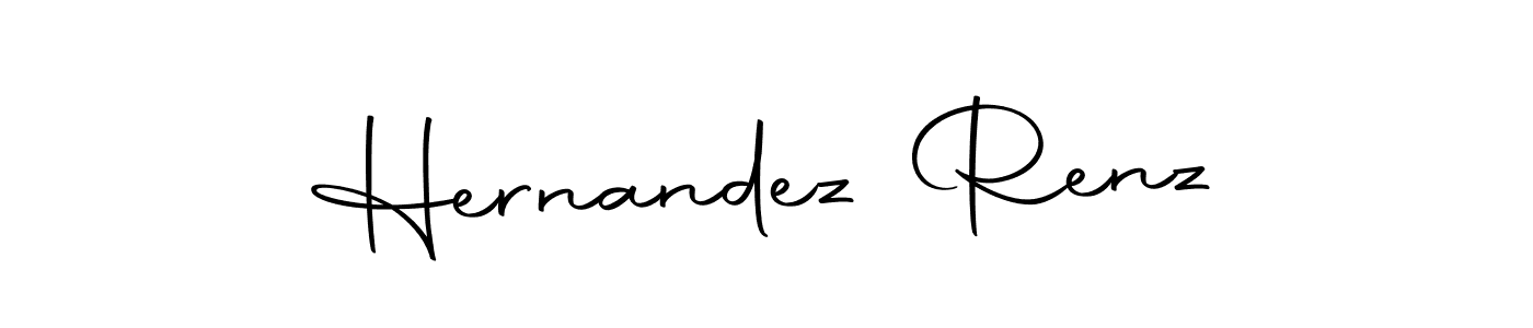 Design your own signature with our free online signature maker. With this signature software, you can create a handwritten (Autography-DOLnW) signature for name Hernandez Renz. Hernandez Renz signature style 10 images and pictures png