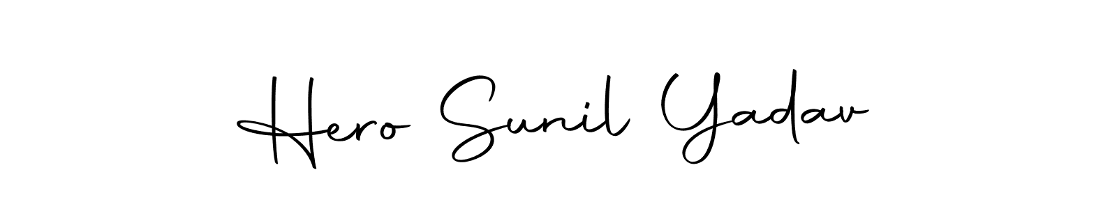 Similarly Autography-DOLnW is the best handwritten signature design. Signature creator online .You can use it as an online autograph creator for name Hero Sunil Yadav. Hero Sunil Yadav signature style 10 images and pictures png