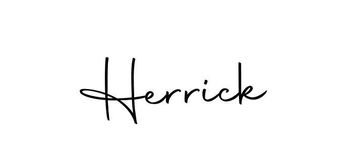 Design your own signature with our free online signature maker. With this signature software, you can create a handwritten (Autography-DOLnW) signature for name Herrick. Herrick signature style 10 images and pictures png