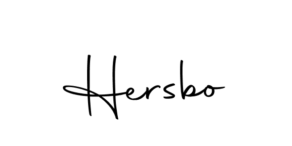 Use a signature maker to create a handwritten signature online. With this signature software, you can design (Autography-DOLnW) your own signature for name Hersbo. Hersbo signature style 10 images and pictures png