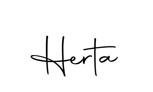 Create a beautiful signature design for name Herta. With this signature (Autography-DOLnW) fonts, you can make a handwritten signature for free. Herta signature style 10 images and pictures png