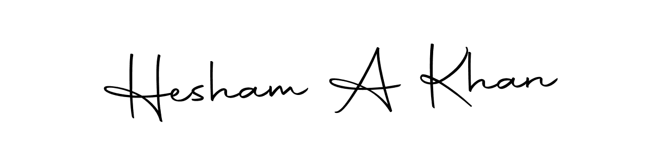 Hesham A Khan stylish signature style. Best Handwritten Sign (Autography-DOLnW) for my name. Handwritten Signature Collection Ideas for my name Hesham A Khan. Hesham A Khan signature style 10 images and pictures png