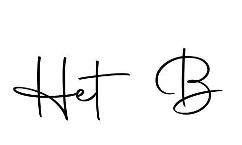 Make a beautiful signature design for name Het B. With this signature (Autography-DOLnW) style, you can create a handwritten signature for free. Het B signature style 10 images and pictures png