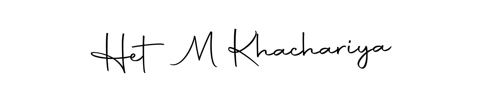 Autography-DOLnW is a professional signature style that is perfect for those who want to add a touch of class to their signature. It is also a great choice for those who want to make their signature more unique. Get Het M Khachariya name to fancy signature for free. Het M Khachariya signature style 10 images and pictures png