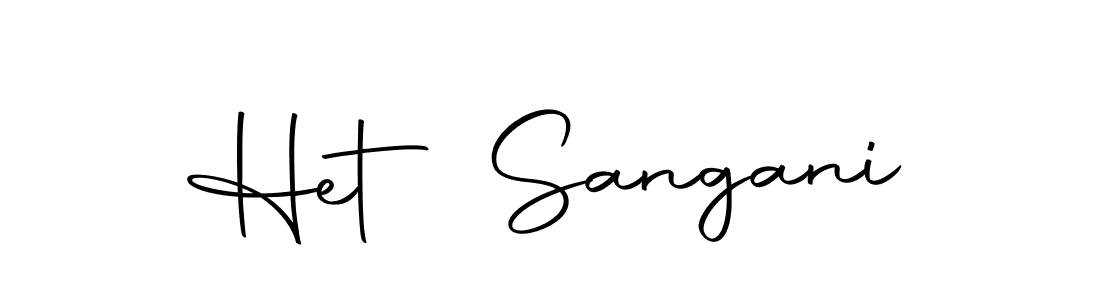 Make a beautiful signature design for name Het Sangani. With this signature (Autography-DOLnW) style, you can create a handwritten signature for free. Het Sangani signature style 10 images and pictures png