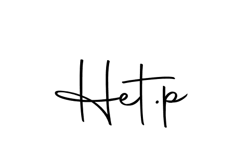 The best way (Autography-DOLnW) to make a short signature is to pick only two or three words in your name. The name Het.p include a total of six letters. For converting this name. Het.p signature style 10 images and pictures png