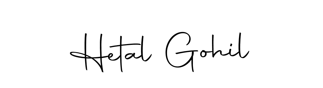 Make a beautiful signature design for name Hetal Gohil. Use this online signature maker to create a handwritten signature for free. Hetal Gohil signature style 10 images and pictures png