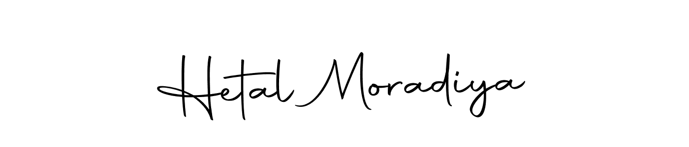 How to make Hetal Moradiya name signature. Use Autography-DOLnW style for creating short signs online. This is the latest handwritten sign. Hetal Moradiya signature style 10 images and pictures png