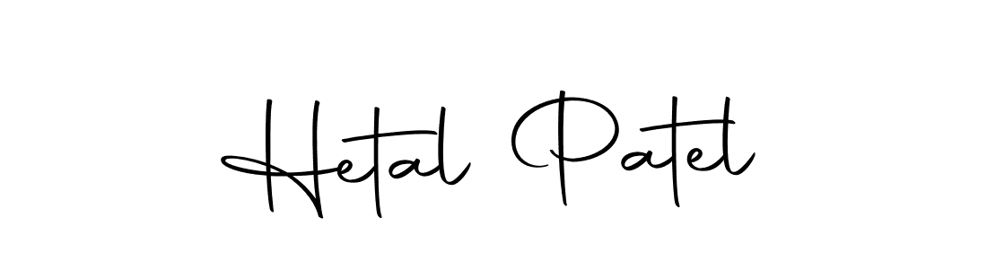 Create a beautiful signature design for name Hetal Patel. With this signature (Autography-DOLnW) fonts, you can make a handwritten signature for free. Hetal Patel signature style 10 images and pictures png