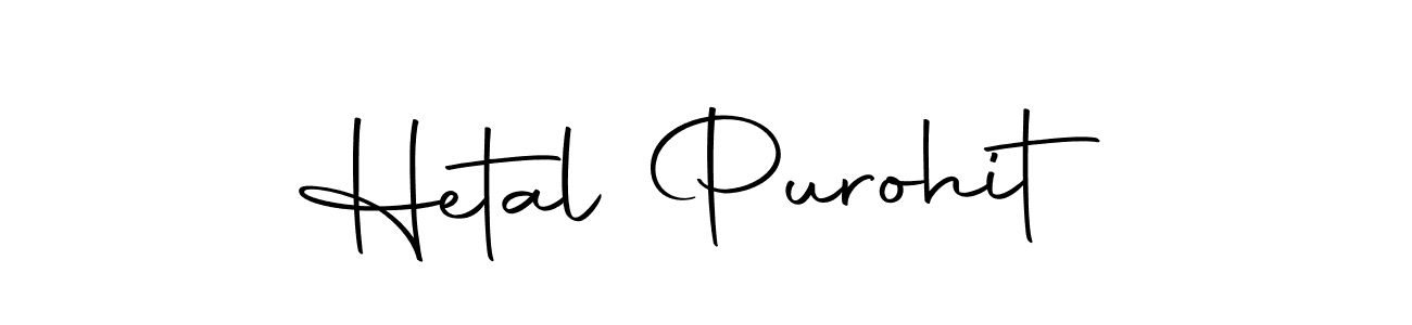 Design your own signature with our free online signature maker. With this signature software, you can create a handwritten (Autography-DOLnW) signature for name Hetal Purohit. Hetal Purohit signature style 10 images and pictures png