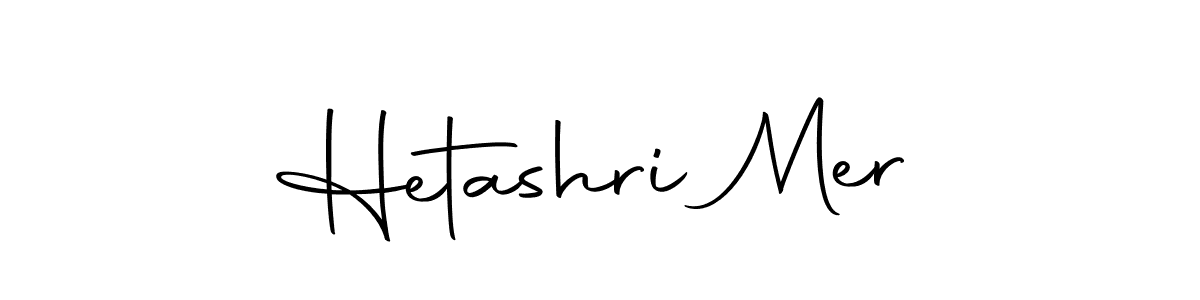 Design your own signature with our free online signature maker. With this signature software, you can create a handwritten (Autography-DOLnW) signature for name Hetashri Mer. Hetashri Mer signature style 10 images and pictures png