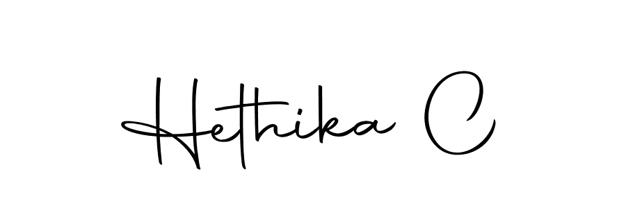 How to make Hethika C signature? Autography-DOLnW is a professional autograph style. Create handwritten signature for Hethika C name. Hethika C signature style 10 images and pictures png