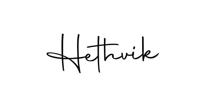 Make a beautiful signature design for name Hethvik. With this signature (Autography-DOLnW) style, you can create a handwritten signature for free. Hethvik signature style 10 images and pictures png
