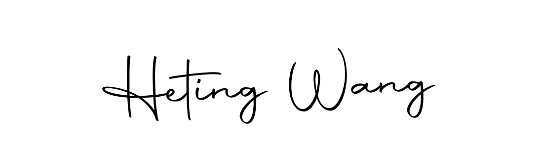 This is the best signature style for the Heting Wang name. Also you like these signature font (Autography-DOLnW). Mix name signature. Heting Wang signature style 10 images and pictures png