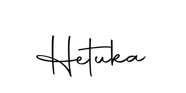 Design your own signature with our free online signature maker. With this signature software, you can create a handwritten (Autography-DOLnW) signature for name Hetuka. Hetuka signature style 10 images and pictures png