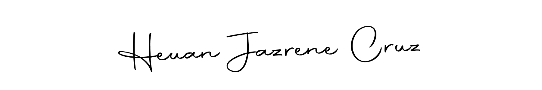 How to make Heuan Jazrene Cruz signature? Autography-DOLnW is a professional autograph style. Create handwritten signature for Heuan Jazrene Cruz name. Heuan Jazrene Cruz signature style 10 images and pictures png