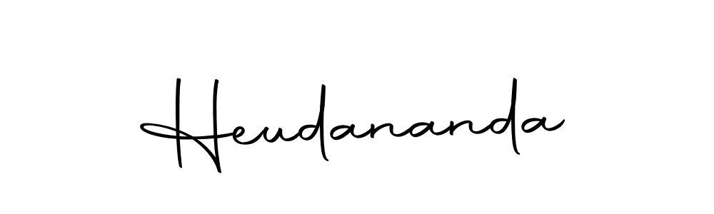 Heudananda stylish signature style. Best Handwritten Sign (Autography-DOLnW) for my name. Handwritten Signature Collection Ideas for my name Heudananda. Heudananda signature style 10 images and pictures png
