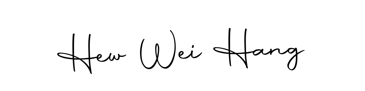 Make a beautiful signature design for name Hew Wei Hang. With this signature (Autography-DOLnW) style, you can create a handwritten signature for free. Hew Wei Hang signature style 10 images and pictures png