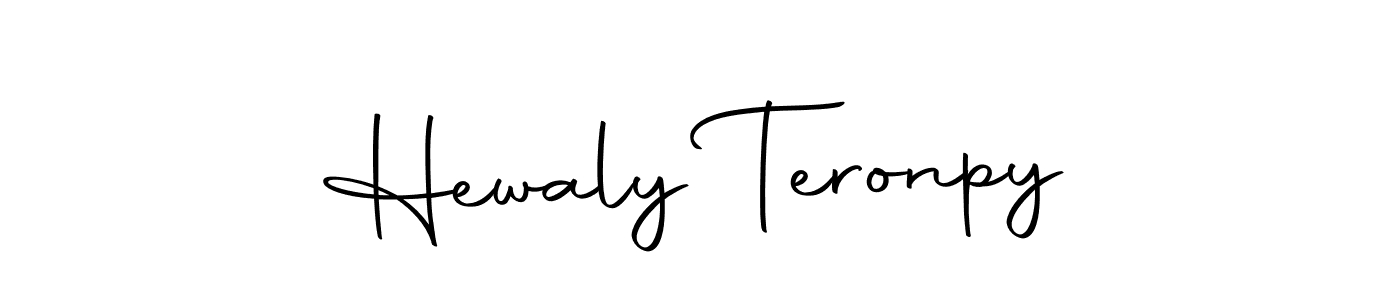 The best way (Autography-DOLnW) to make a short signature is to pick only two or three words in your name. The name Hewaly Teronpy include a total of six letters. For converting this name. Hewaly Teronpy signature style 10 images and pictures png