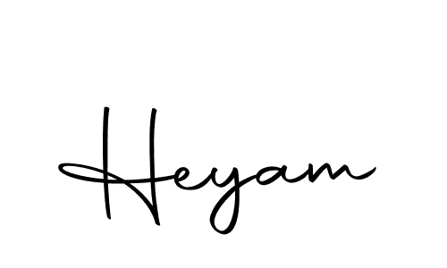 Create a beautiful signature design for name Heyam. With this signature (Autography-DOLnW) fonts, you can make a handwritten signature for free. Heyam signature style 10 images and pictures png