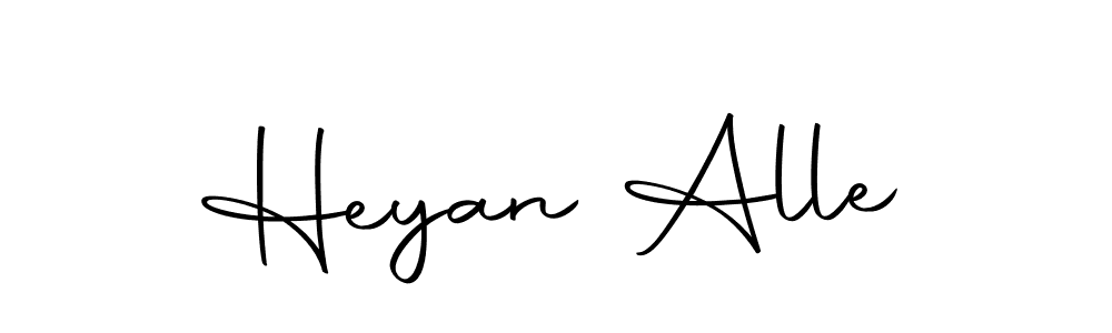Make a beautiful signature design for name Heyan Alle. Use this online signature maker to create a handwritten signature for free. Heyan Alle signature style 10 images and pictures png