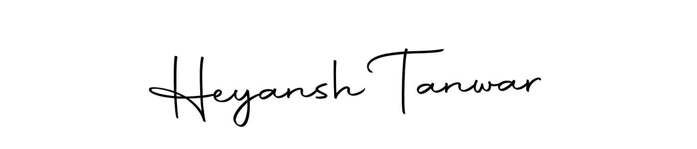 Design your own signature with our free online signature maker. With this signature software, you can create a handwritten (Autography-DOLnW) signature for name Heyansh Tanwar. Heyansh Tanwar signature style 10 images and pictures png