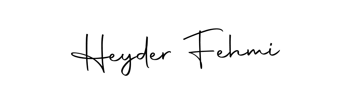 How to make Heyder Fehmi signature? Autography-DOLnW is a professional autograph style. Create handwritten signature for Heyder Fehmi name. Heyder Fehmi signature style 10 images and pictures png