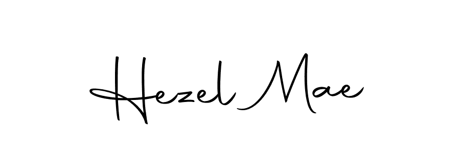 How to make Hezel Mae name signature. Use Autography-DOLnW style for creating short signs online. This is the latest handwritten sign. Hezel Mae signature style 10 images and pictures png