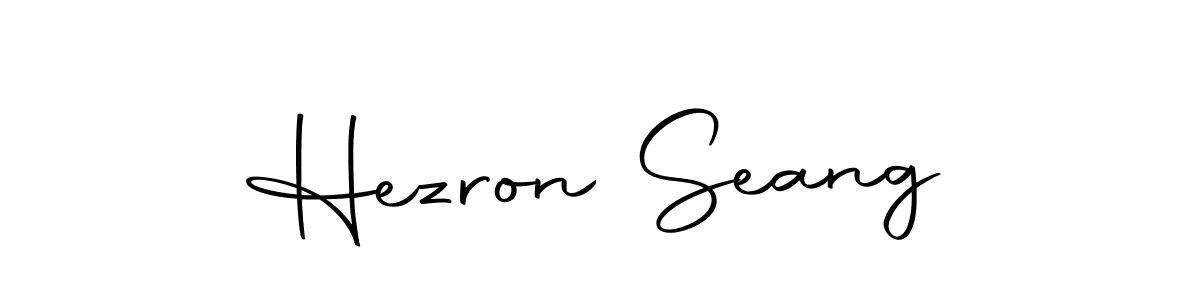 if you are searching for the best signature style for your name Hezron Seang. so please give up your signature search. here we have designed multiple signature styles  using Autography-DOLnW. Hezron Seang signature style 10 images and pictures png