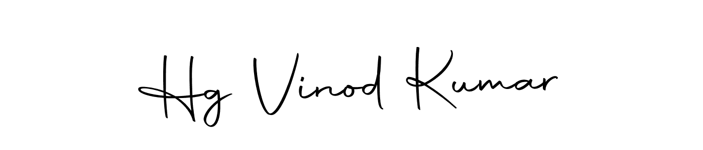 Create a beautiful signature design for name Hg Vinod Kumar. With this signature (Autography-DOLnW) fonts, you can make a handwritten signature for free. Hg Vinod Kumar signature style 10 images and pictures png